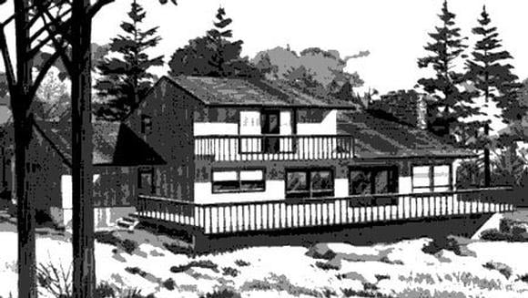 House Plan 57404 Elevation