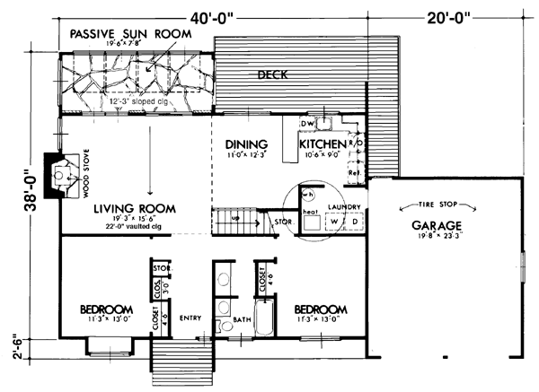 Cabin Level One of Plan 57407