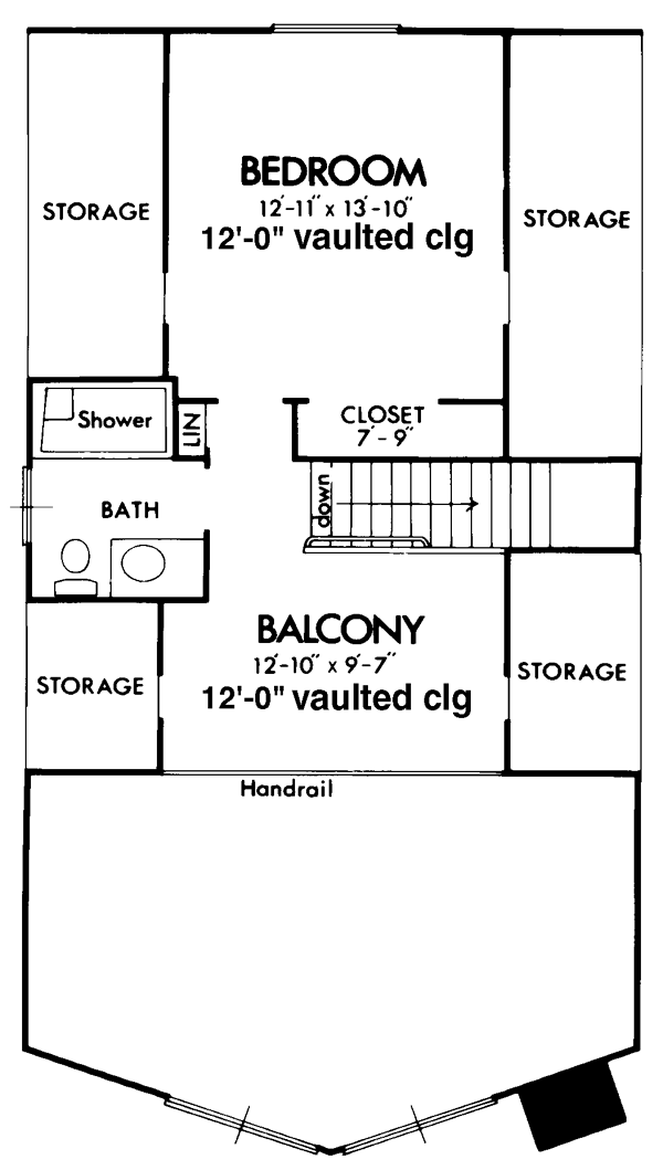 Narrow Lot Ranch Level Two of Plan 57411