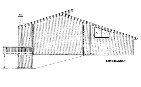 Contemporary, Narrow Lot Plan with 2174 Sq. Ft., 4 Bedrooms, 2 Bathrooms, 2 Car Garage Picture 2