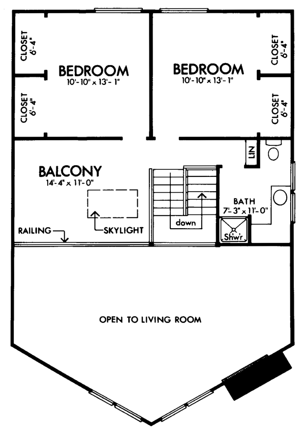 One-Story Level Two of Plan 57426