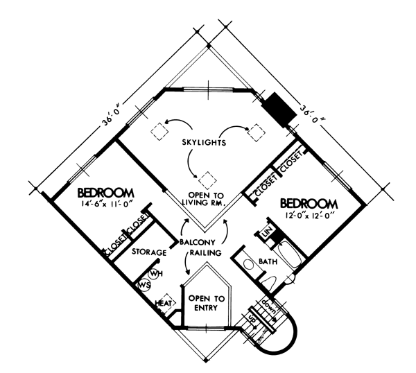 Contemporary Modern Level Two of Plan 57429