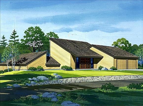 House Plan 57431 Elevation