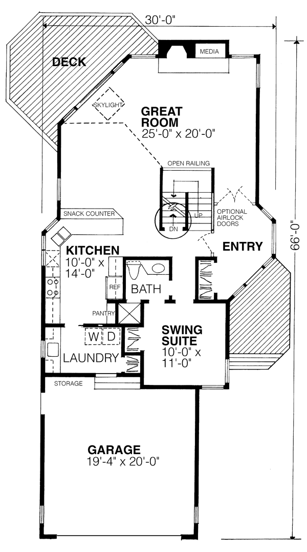 Country Narrow Lot Level One of Plan 57436