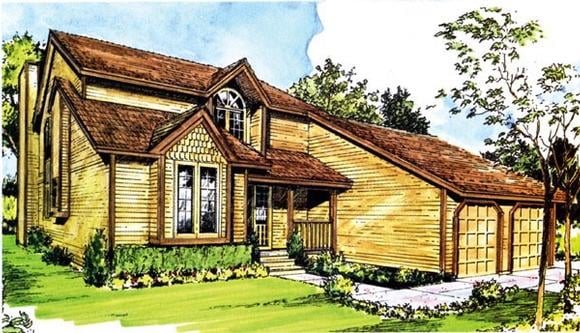 House Plan 57448 Elevation