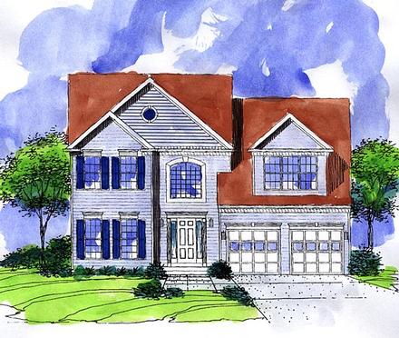 House Plan 57487 Elevation