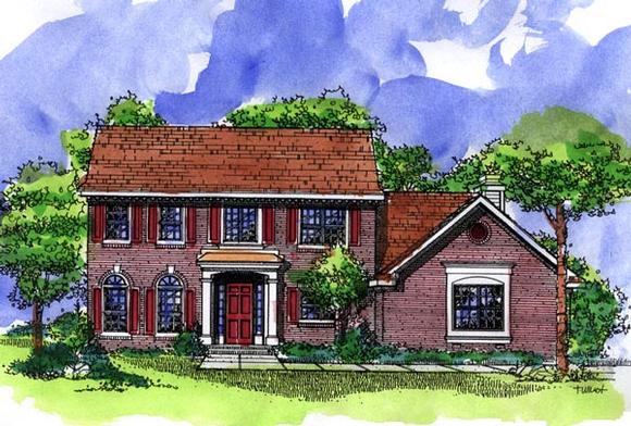 House Plan 57498 Elevation