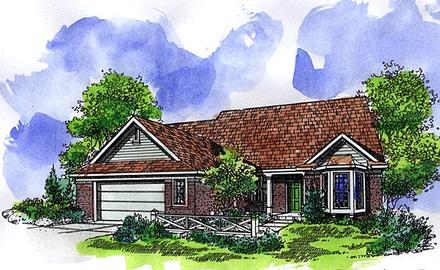 Country Ranch Elevation of Plan 57503