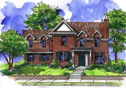 Colonial Elevation of Plan 57506