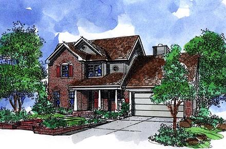 House Plan 57522 Elevation