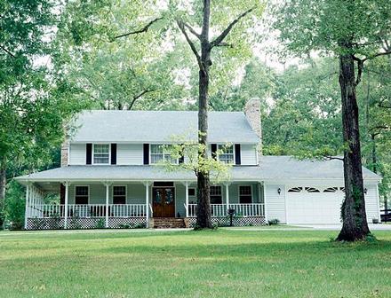 Country Farmhouse Elevation of Plan 57529