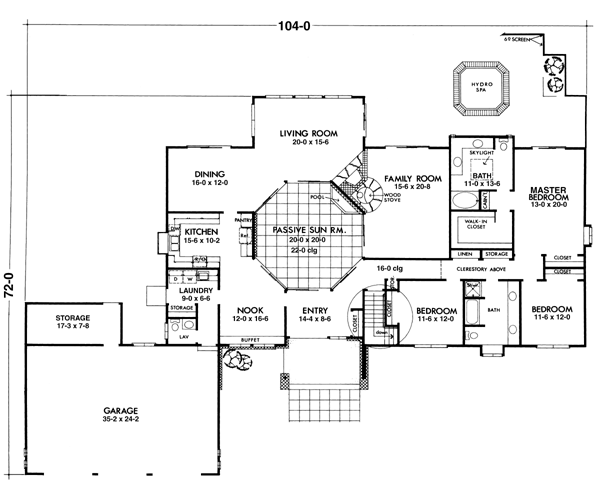 One-Story Level One of Plan 57533