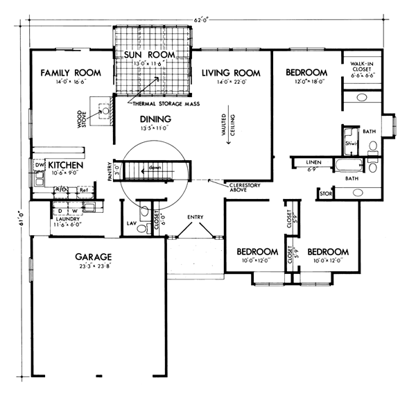 One-Story Level One of Plan 57534