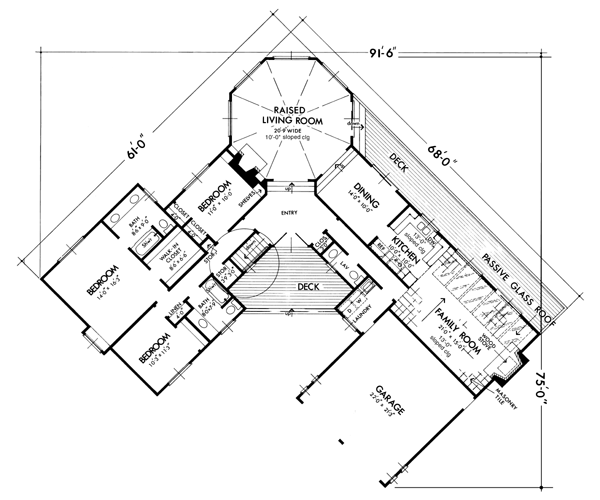 One-Story Level One of Plan 57537