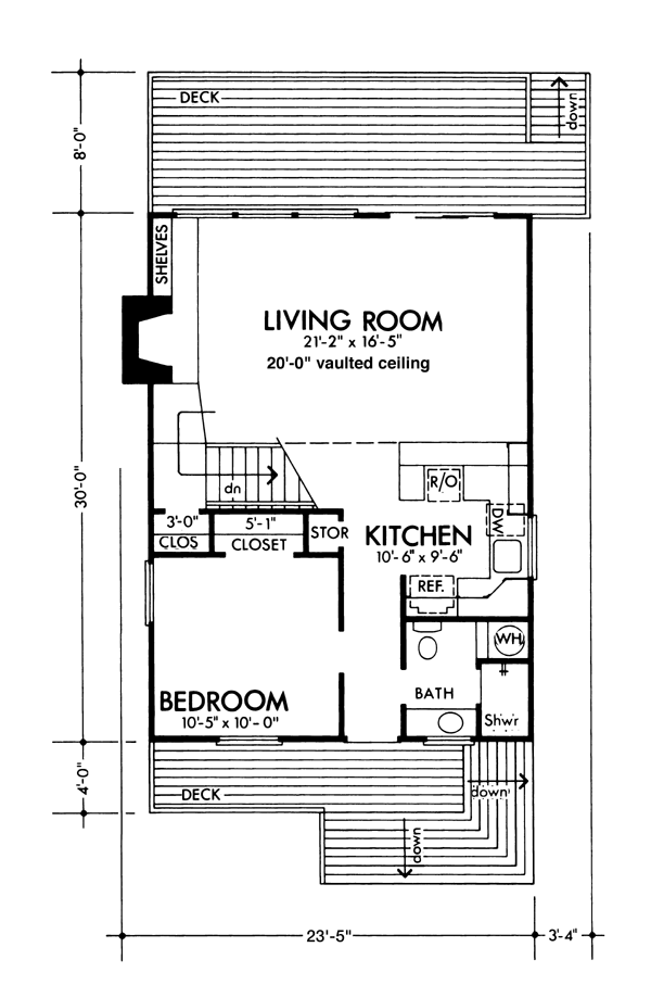 Narrow Lot Level One of Plan 57543