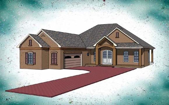 House Plan 57718 Elevation