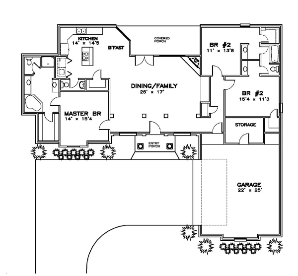 Country Southern Level One of Plan 57748