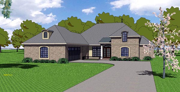 House Plan 57780 Southern Style With 2105 Sq Ft 3 Bed 2 Bath 1 Half Bath