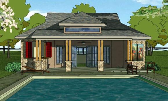 House Plan 57860 Elevation