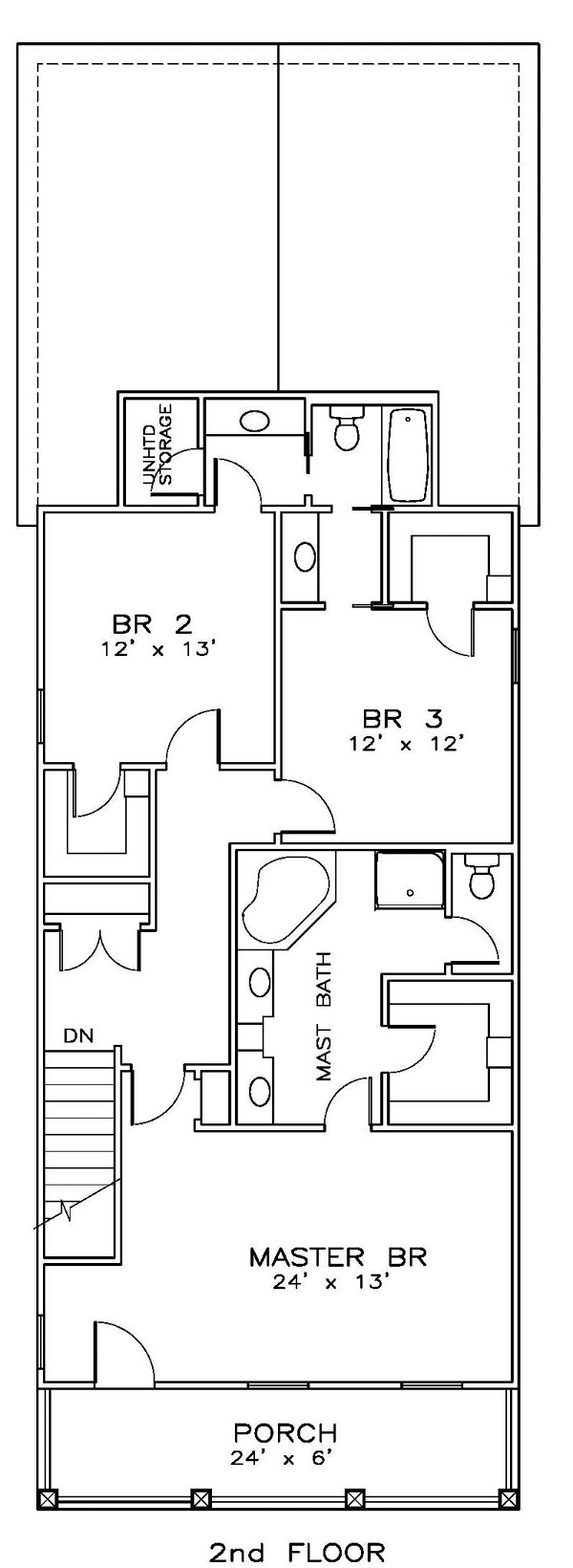 Colonial Southern Level Two of Plan 57865