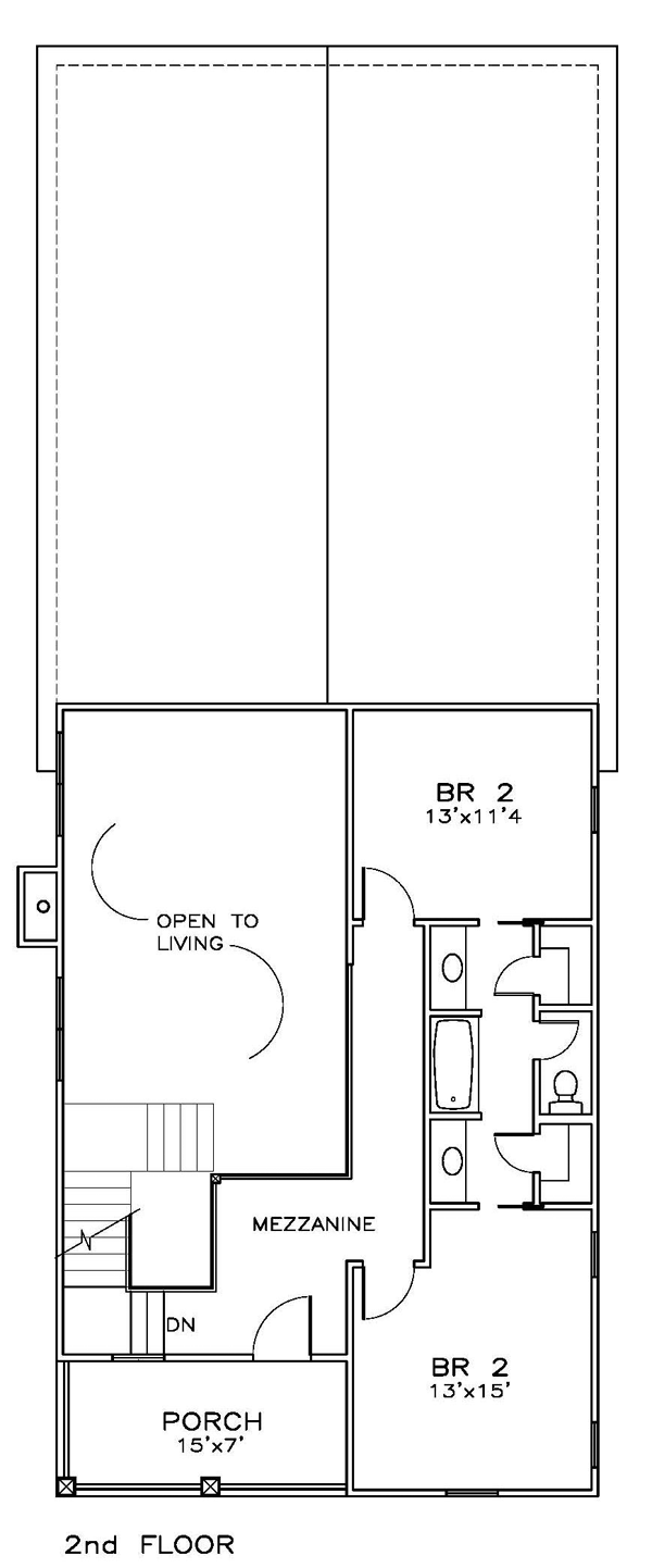 Colonial Southern Level Two of Plan 57868