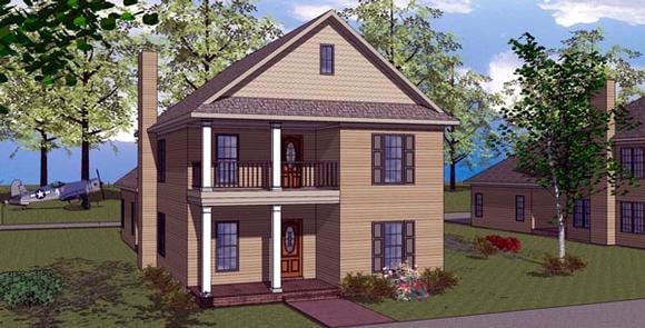 House Plan 57868 Elevation