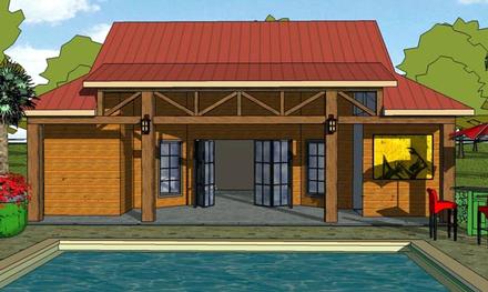 Cottage Craftsman Elevation of Plan 57880