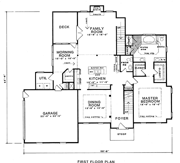 Traditional Level One of Plan 58001