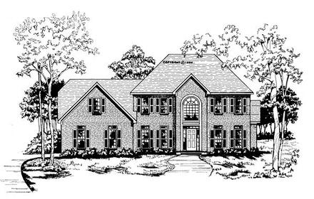 Traditional Elevation of Plan 58001
