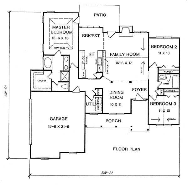 Traditional Level One of Plan 58003