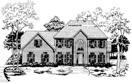 Traditional Elevation of Plan 58004
