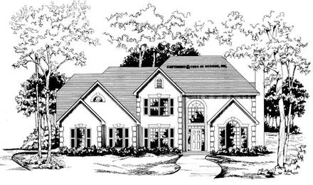 Traditional Elevation of Plan 58009