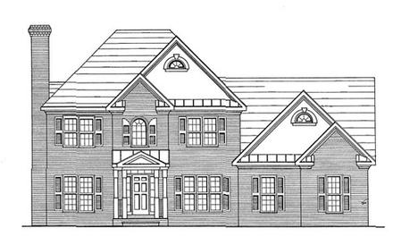 Traditional Elevation of Plan 58012