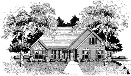Traditional Elevation of Plan 58020