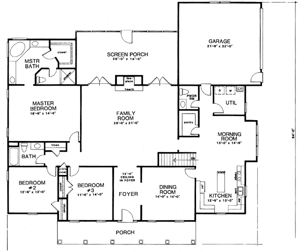 Traditional Level One of Plan 58021