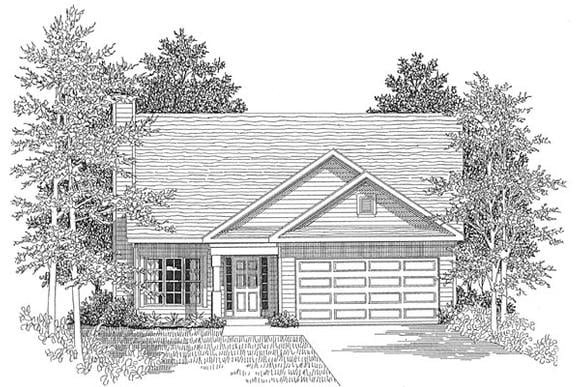 House Plan 58024 Elevation