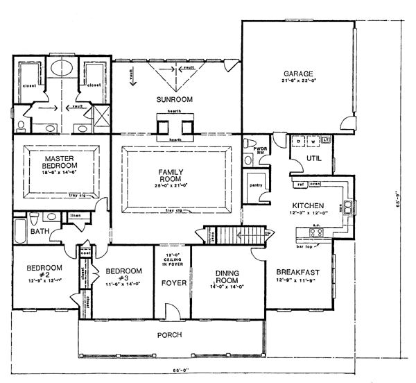 Ranch Level One of Plan 58026