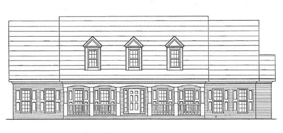 House Plan 58026 Elevation