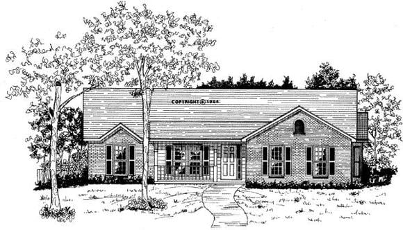 House Plan 58032 Elevation