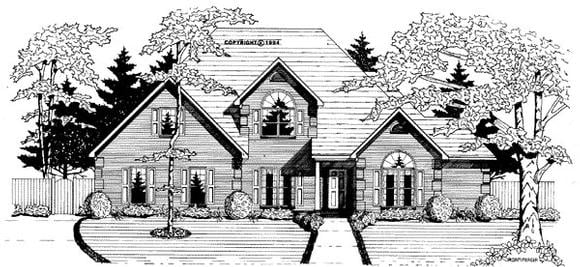 House Plan 58033 Elevation