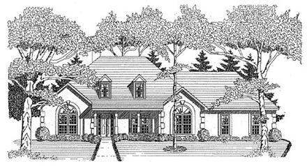 European Elevation of Plan 58038