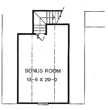 House Plan 58039 Second Level Plan