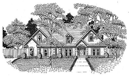 Traditional Elevation of Plan 58039