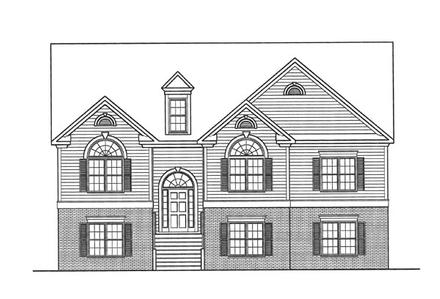 Traditional Elevation of Plan 58043