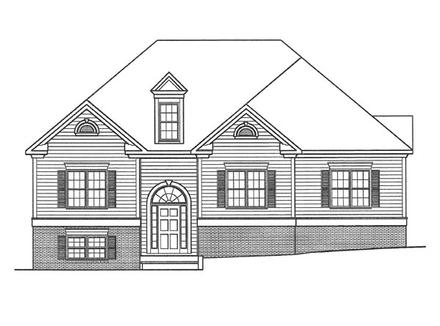 Traditional Elevation of Plan 58044