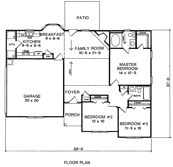Ranch Level One of Plan 58047