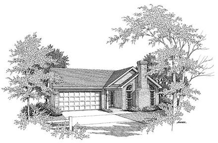 Traditional Elevation of Plan 58048