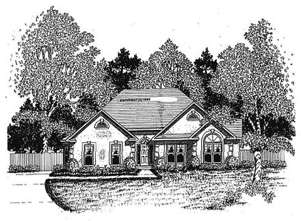 Traditional Elevation of Plan 58049