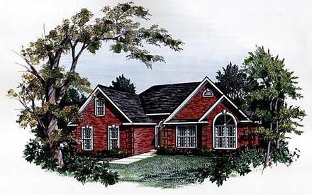 Traditional Elevation of Plan 58050