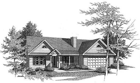 House Plan 58057 Elevation